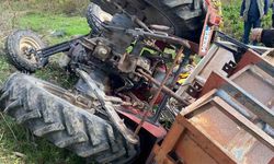 Balıkesir’de traktör devrildi: 1 yaralı