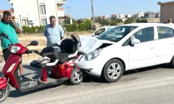 Edirne'de otomobille çarpışan elektrikli bisikletin sürücüsü ağır yaralandı