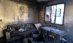 Adana'da bir ev yandı