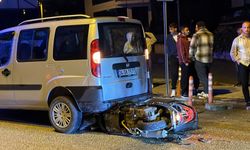 Düzce'de motor park halinde ki araca saplandı: 1 yaralı