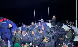 Fethiye açıklarında 46 düzensiz göçmen yakalandı
