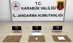 Karabük’te uyuşturucu ile yakalanan şahıs gözaltına alındı