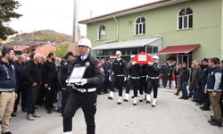 Vefat eden polis memuru son yolculuğuna uğurlandı