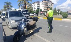 Manavgat'ta 4,25 promil alkollü motosiklet sürücüsü kazada yaralandı