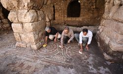 Mardin'de tarihi eser operasyonunda yaklaşık 1500 yıllık mozaik bulundu