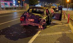 Kaza yapan alkollü sürücü polise: "Beni alın bırakmayın"