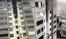 Karabük’te 9 katlı binada çıkan yangın paniğe neden oldu: 5 kişi hastaneye kaldırıldı