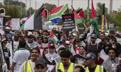 Güney Afrika'da İsrail'in Küresel Sumud Filosu'na saldırısı protesto edildi