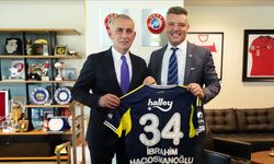 Fenerbahçe Kulübü Başkanı Sadettin Saran, TFF Başkanı Hacıosmanoğlu'nu ziyaret etti