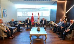 Cumhurbaşkanı Yardımcısı Yılmaz, KKTC Cumhurbaşkanı Tatar ile görüştü