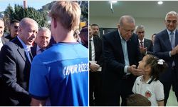Cumhurbaşkanı Erdoğan, Çaykur Rizespor Futbol Kulübü ve Rize Çay İlkokulunu ziyaret etti