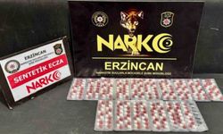 Erzincan’da 216 adet sentetik ecza ele geçirildi