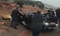 Şırnak’ta bir otomobilin takla atması sonucu 2 kişi yaralandı