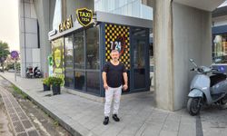 Samsun'da taksinin önündeki kamyonete çarpmaktan son anda kurtulması kamerada