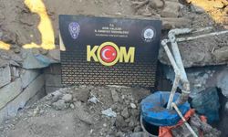 Ağrı'da yer altına gömülü fiber tankta 3 bin 562 litre kaçak motorin ele geçirildi