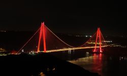 Yavuz Sultan Selim Köprüsü radyasyon onkologları için turuncu renkle aydınlatıldı