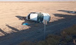 Konya'da otomobil takla attı: 6 yaralı