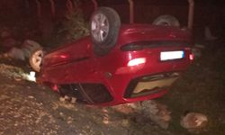 Çanakkale'de takla atan otomobilin sürücüsü hayatını kaybetti