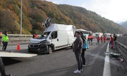 TEM'in Bolu geçişinde zincirleme kaza: 1 yaralı