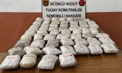 Hakkari sınırında 32 kilo yasaklı madde ele geçirildi