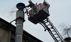 Antakya’da baca yangını