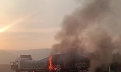 Mersin'de tırda çıkan yangın korkuttu