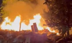 Adana’da düşen yıldırımlar yangına neden oldu