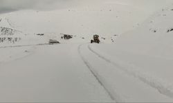 Siirt'te karda araçlar yolda mahsur kaldı