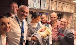THY uçağında bebek sürprizi