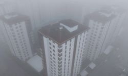 Elazığ’da 200 metreden şehir sis içinde kayboldu