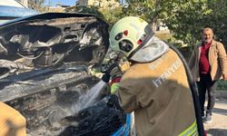 İskenderun’da minibüs yangını