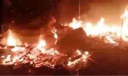 Kırklar Dağı Mescidi çıkan yangında kül oldu