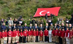 Şehitler için fidan diktiler