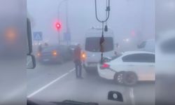 Ankara'da yoğun siste zincirleme kaza