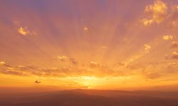 Kırıkkale'de gün batımı görsel şölen oluşturdu