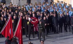 Cumhurbaşkanı Erdoğan ve devlet erkanı Ata'nın huzurunda