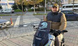 Motosikletli, viral olan yol verme anını anlattı