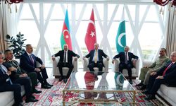 Cumhurbaşkanı Erdoğan, Aliyev ve Şerif ile görüştü