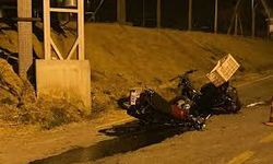 Aydın'da devrilen motosikletteki 2 kişi yaralandı