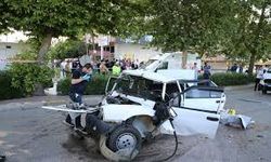 Denizli'de ağaca çarpan kamyonetteki 1 kişi hayatını kaybetti, 4 kişi yaralandı