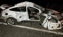 Uşak'ta tır ile otomobil çarpıştı: 1 kişi yaralandı