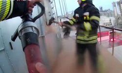 Mersin'de talaş silosunda çıkan yangın söndürüldü