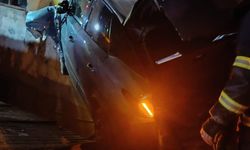 Bolu’da otomobilin bina duvarına çarpması sonucu sürücü yaralandı