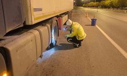 Burdur’da yük taşıyan araçlara yönelik denetim