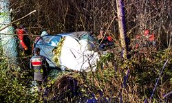 Giresun’da otomobil dereye devrildi: Bekçi yaşamını yitirdi