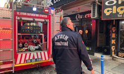 Vatandaşların dikkati iş yerini yanmaktan kurtardı