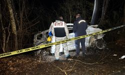 Safranbolu'da feci kaza: Sürücü araçta yanarak hayatını kaybetti