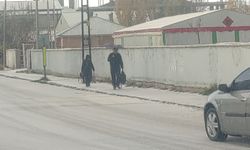 Van'da dolu yağışı şehri beyaza bürüdü