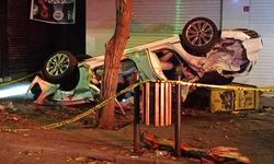 Takla atan araçta bulunan 1 kişi öldü, 1 kişi yaralandı