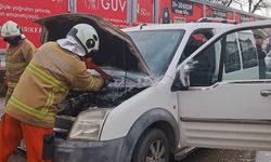 Kırıkkale'de araç yangını